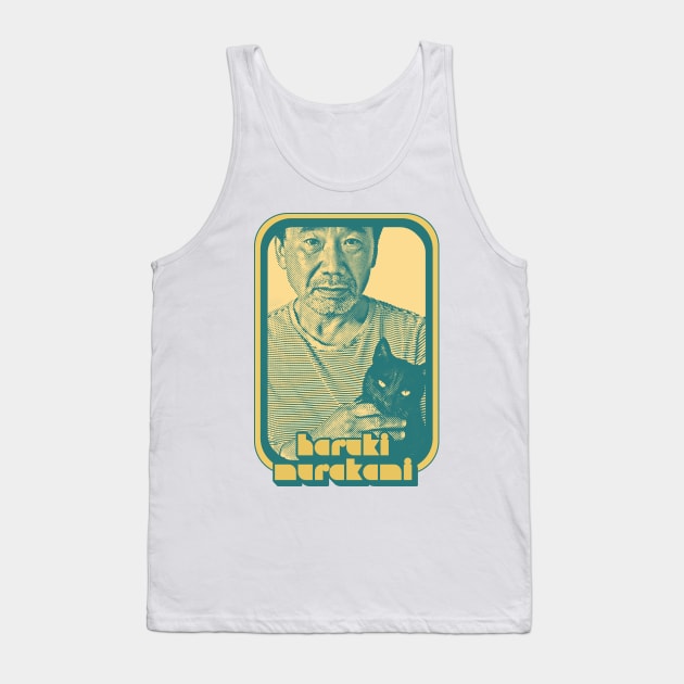 Haruki Murakami 村上 春樹 Retro Fan Art Design Tank Top by DankFutura